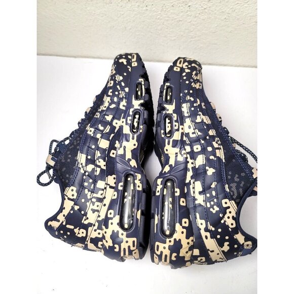 Nike Air Max 95 x can Men's Digi Camo Navy obsidian Blue Sneakers  Size 7 - Picture 8 of 11